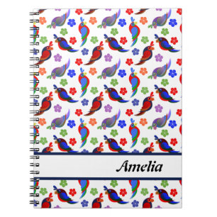Parrots and Flowers Notebook