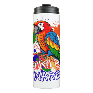 Parrots are colourful thermal tumbler