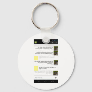 Parrots are little Raptors Merch Key Ring