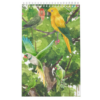 Parrots Collection Calendar. Calendar