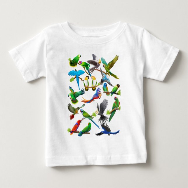 Parrots Galore Baby T-Shirt (Front)