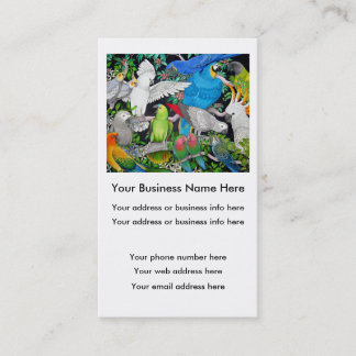 Parrots of the World Business Card