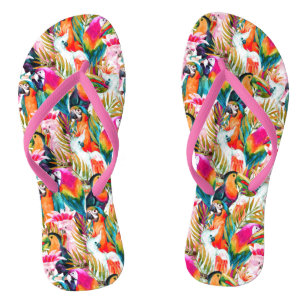 Parrots & Palm Leaves Jandals