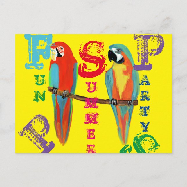 PARROTS POSTCARD (Front)