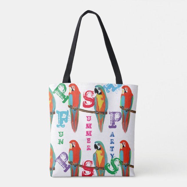 PARROTS TOTE BAG (Back)