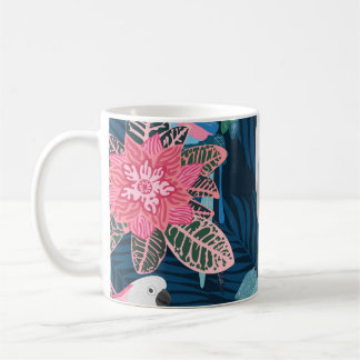 Parrots Tropical: Vintage Seamless Pattern Coffee Mug