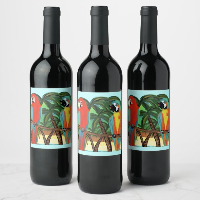 PARROTS WINE LABEL (Bottles)
