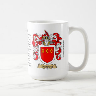 Parrott Family Coat of Arms Coffee Mug