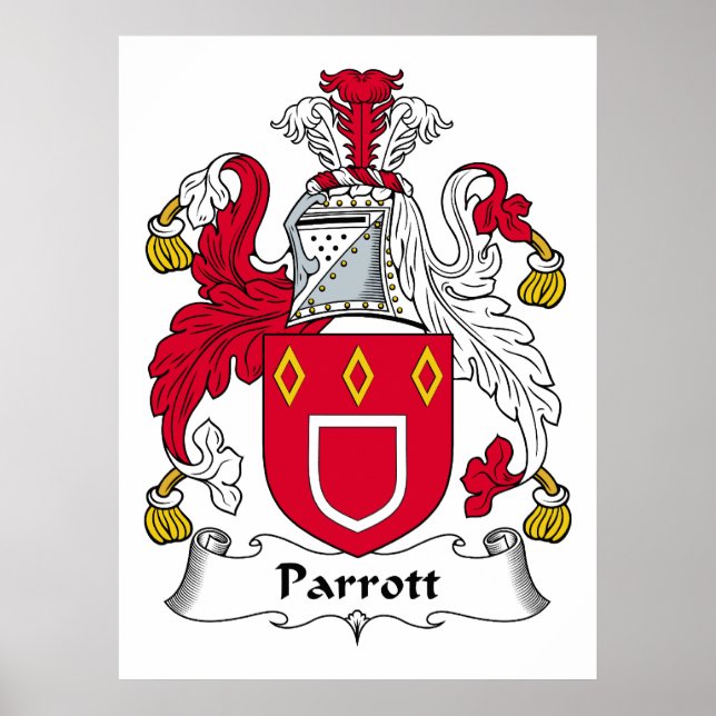 Parrott Family Crest Poster (Front)