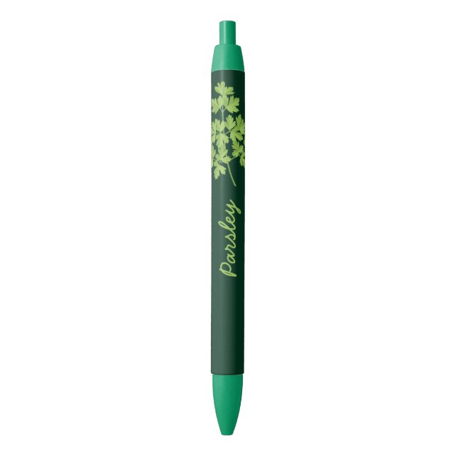 Parsley Blue Ink Pen (Front Vertical)