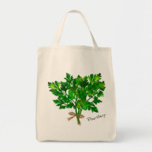 Parsley Herb Grocery Tote