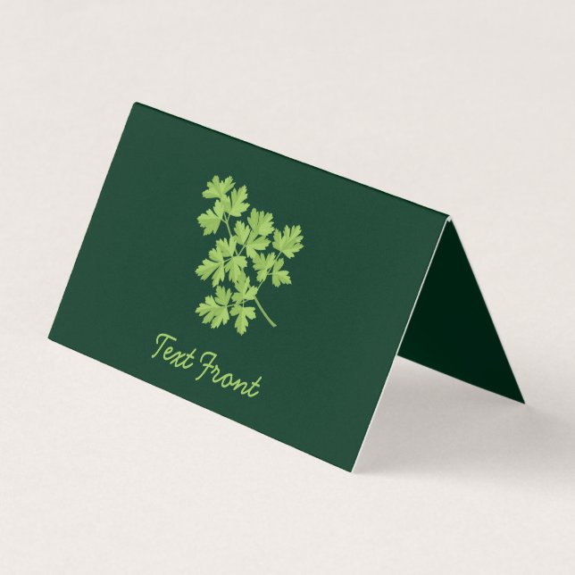 Parsley Horizontal Business Card (Front)