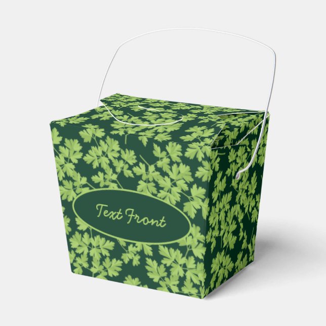 Parsley Pattern Favour Box (Front Side)