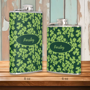 Parsley Pattern Hip Flask