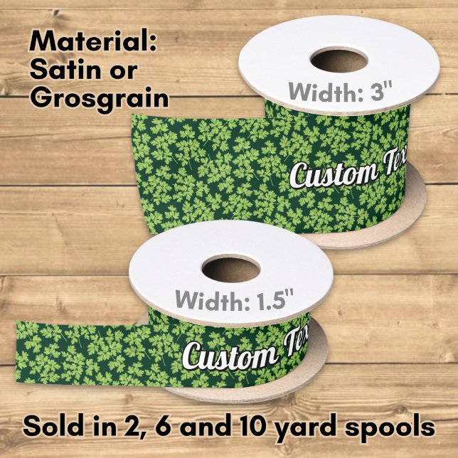 Parsley Pattern Satin Ribbon (Creator Uploaded)