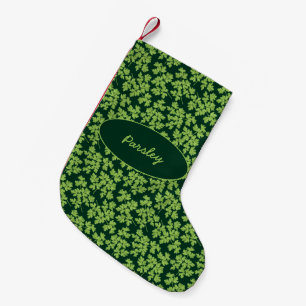 Parsley Pattern Small Christmas Stocking