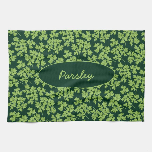 Parsley Pattern Tea Towel (Horizontal)