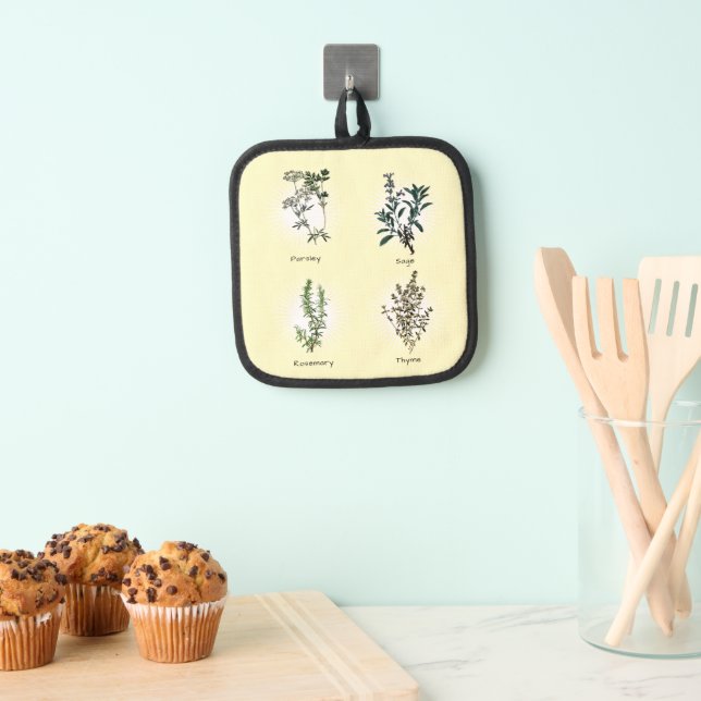 Parsley Sage Rosemary & Thyme Herbs Pot Holder (Insitu(Hanging))