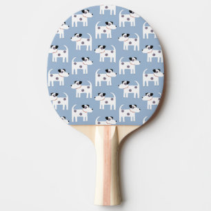 Parson Jack Russell Terrier Dog Pattern Blue Ping Pong Paddle