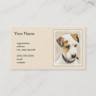 Parson Jack Russell Terrier Painting - Dog Art Business Card