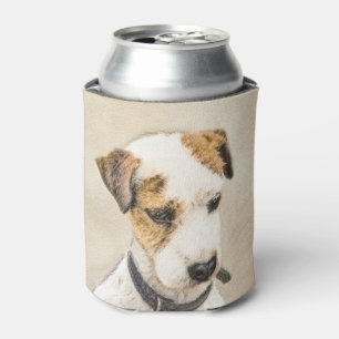 Parson Jack Russell Terrier Painting - Dog Art Can Cooler