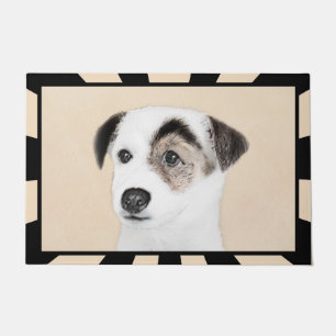 Parson Jack Russell Terrier Painting - Dog Art Doormat