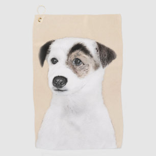 Parson Jack Russell Terrier Painting - Dog Art Golf Towel