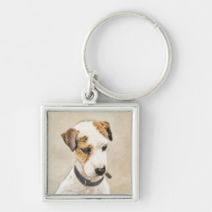 Parson Jack Russell Terrier Painting - Dog Art Key Ring
