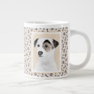 Parson Jack Russell Terrier Painting - Dog Art Large Coffee Mug