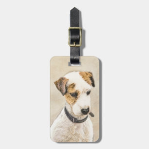 Parson Jack Russell Terrier Painting - Dog Art Luggage Tag
