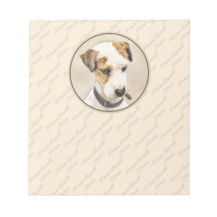 Parson Jack Russell Terrier Painting - Dog Art Notepad