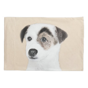 Parson Jack Russell Terrier Painting - Dog Art Pillowcase