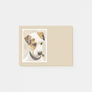 Parson Jack Russell Terrier Painting - Dog Art Post-it Notes