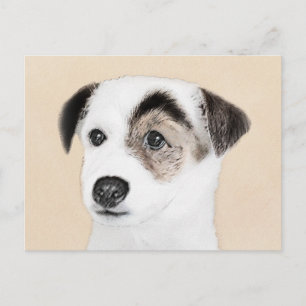 Parson Jack Russell Terrier Painting - Dog Art Postcard