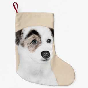 Parson Jack Russell Terrier Painting - Dog Art Small Christmas Stocking