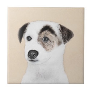 Parson Jack Russell Terrier Painting - Dog Art Tile