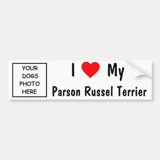 Parson Russel Terrier Bumper Sticker (Front)