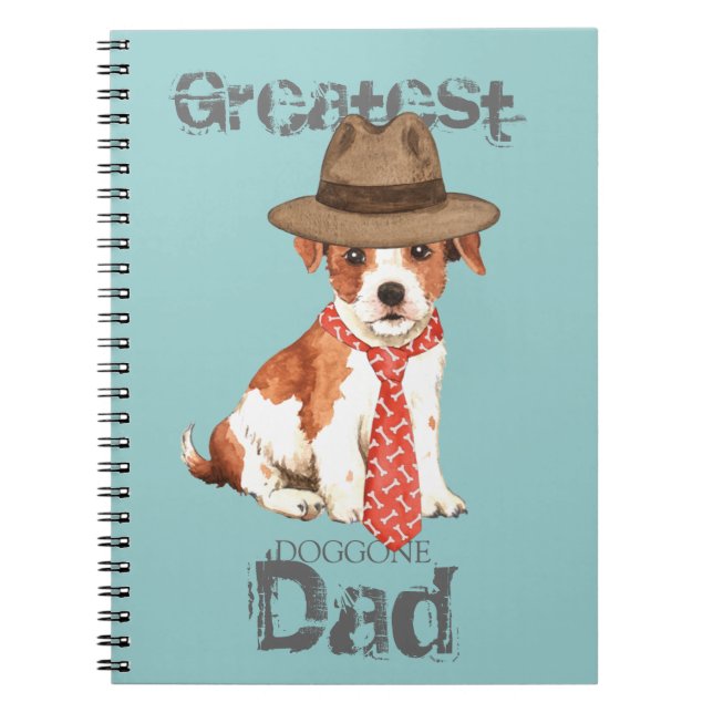 Parson Russell Dad Spiral Notebook (Front)