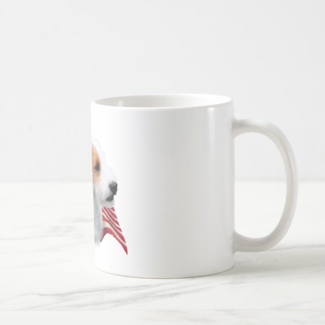 Parson Russell Terrier (broken) Flag Coffee Mug (Right)