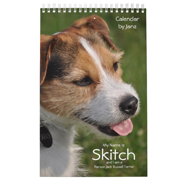 Parson Russell Terrier Dog Wall Calendar by Janz (Cover)