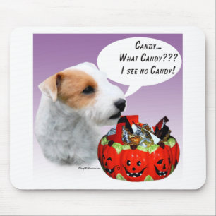 Parson Russell Terrier Halloween Candy Mouse Pad