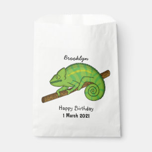 Parson's chameleon illustration favour bags