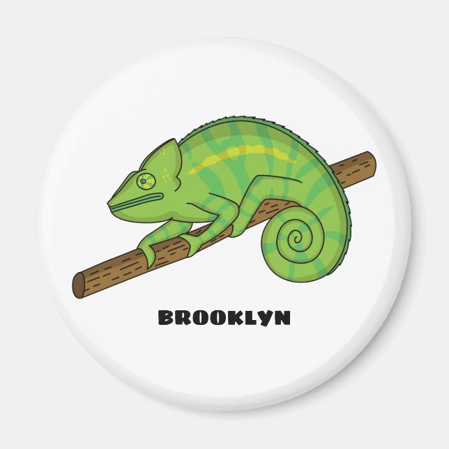 Parson's chameleon illustration  magnet (Front)