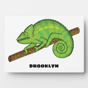 Parson's chameleon illustration plaque