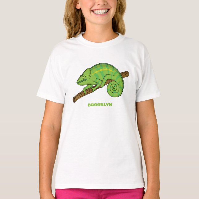Parson's chameleon illustration T-Shirt (Front)