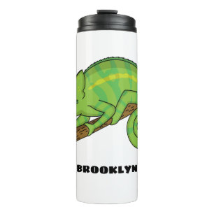 Parson's chameleon illustration  thermal tumbler