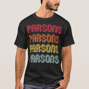 PARSONS Gift Surname Funny Retro Vintage Birthday T-Shirt