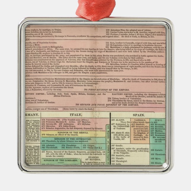 Part I Europe Metal Tree Decoration (Front)