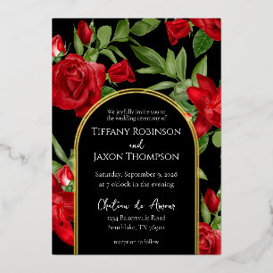 Part II Lovely Red Double Arch Black Wedding Real