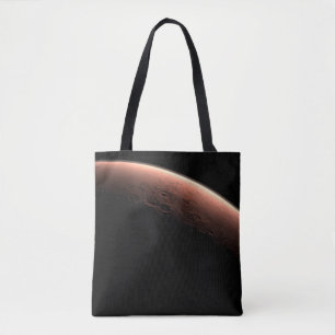 Part Of Mars At The Boundary Of Light And Dark. Tote Bag